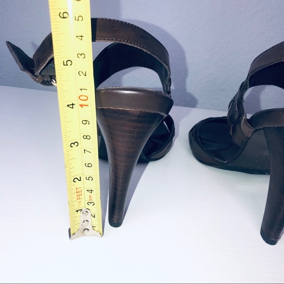 ANTONIO MELANI "Kenndal" Brown Leather Sandals 10 - Picture 11 of 13